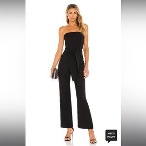 Jordan Tie Waist Jumpsuit in Black
superdown